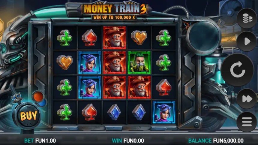 Grafik und Schnittstelle Money Train 3