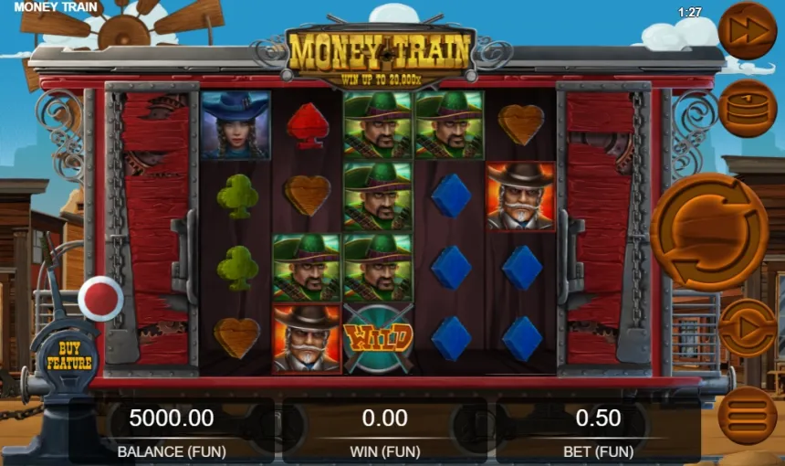 Grafik und Schnittstelle Money Train 1